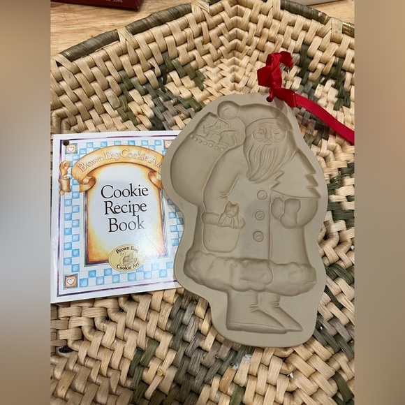 Brown bag cookie art vintage Santa cookie mold 1983. Detailed - Picture 2 of 4